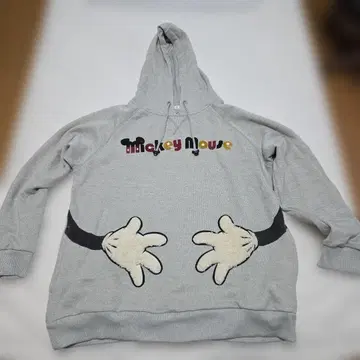 미키마우스 후드티 그레이 3L 사이즈