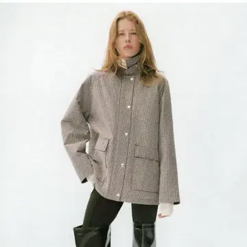 H&M 코듀로이 칼라 자켓