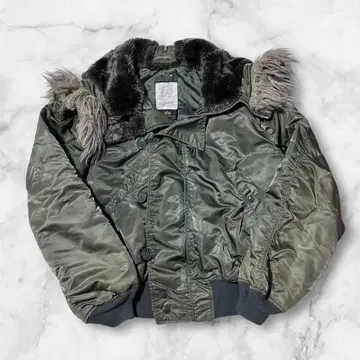 USA제 알파 N-2B 플라이트 자켓 L 빈티지 밀리터리