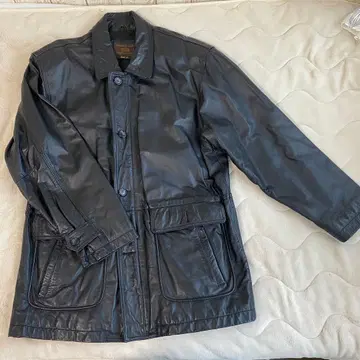 SEAHOPCLUB 블랙 가죽 퀼팅 자켓 L 사이즈