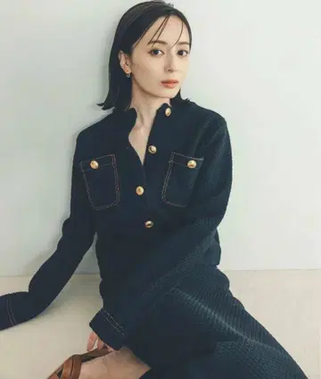 anuans 아뉴앙스 노카라 니트 자켓