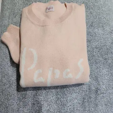Papas 핑크 크루넥 스웨터