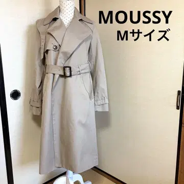 MOUSSY 베이지 트렌치코트 벨트 포함