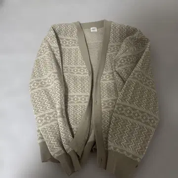 에디피스 기하학 패턴 가디건 M