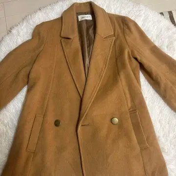 프레이 아이디 카멜 더블 브레스트 코트