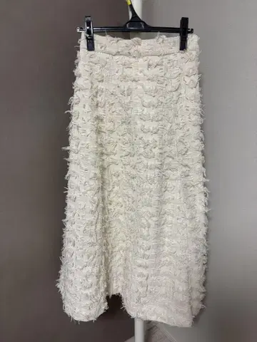 택 포함 미사용 새상품 CADUNE 프린지 롱 스커트 TL 90