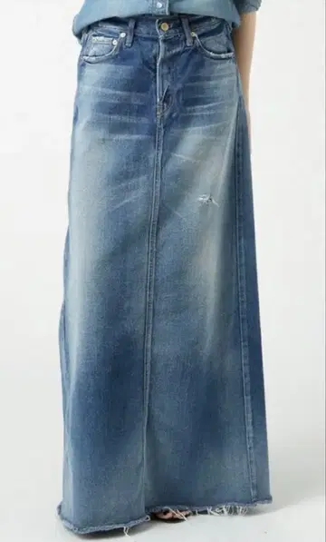 Deuxieme Classe VINTAGE 가공 데님 스커트