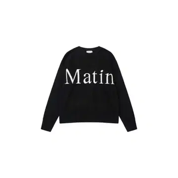 블랙 니트 스웨터 Matin Kim