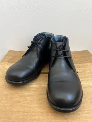 [레어] BIRKENSTOCK 블랙 레이스업 가죽 부츠 26.5cm