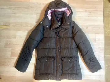 H&M 브라운 충전솜 다운 자켓 사이즈: US 10(L)