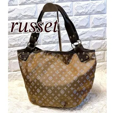 [ 새상품급 ] russet 러셋 모노그램 토트백 핸드백 브라운