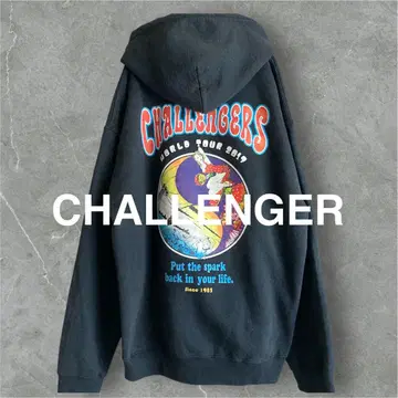 [ 콜라보 상품 ] CHALLENGER 후드티 워시 가공 M 맨투맨
