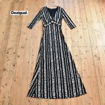 데시구알 슈퍼 롱 초 맥시 길이 원피스 Maxi Dress