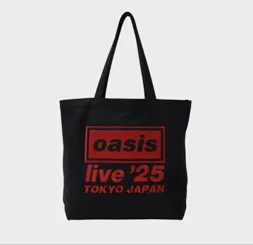 미개봉 새상품 oasis 토트백 라이브'25 live Tokyo 자수