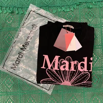 Mardi 꽃무늬 프린트 맨투맨 블랙