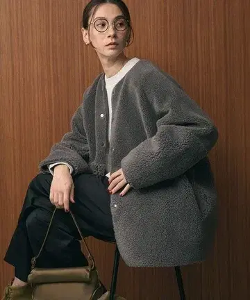UNITEDARROWS [WEB 한정판] 페이크 무스탕 리버서블 자켓