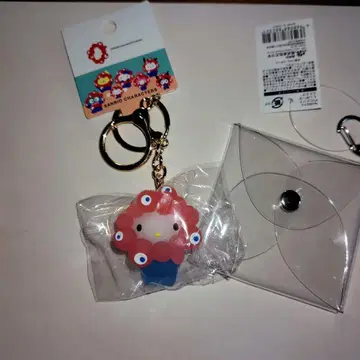 [키티] 산리오 미야쿠미야쿠 클리어 컬러 키링 케이스 포함