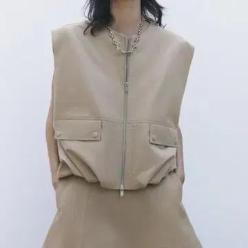 [ 새상품 ] ZARA__오버 사이즈 베스트 XS