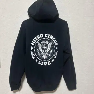 NITRO CIRCUS LIVE 블랙 후드티 풀 지퍼