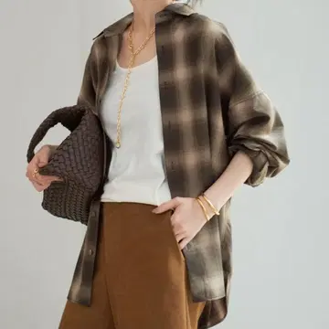 OMBRE CHECK 셔츠