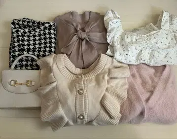 겨울 의류 가을 옷 묶음 판매 걸리시 프렌치 걸리시 귀여운 6점