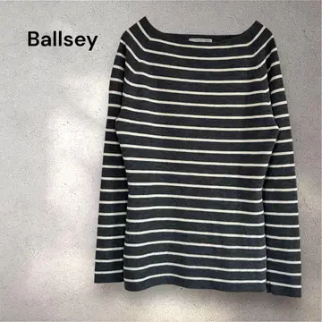 Ballsey 보르지 울 100% 보더 니트 풀오버 38