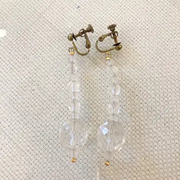 클리어 비즈 귀찌