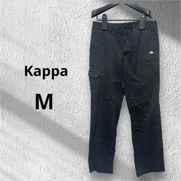 Kappa 골프 M 팬츠 카고 팬츠 블랙 포켓