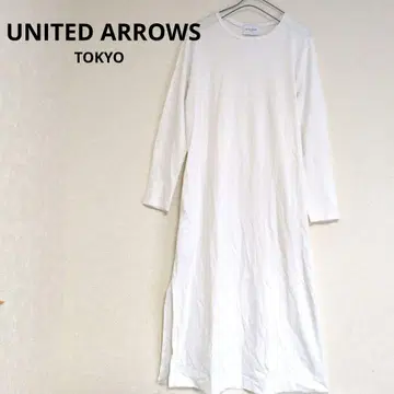 UNITED ARROWS 유나이티드 애로우즈 화이트 롱 원피스