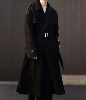 CLEL 더블 테크 페이드 트렌치코트 M