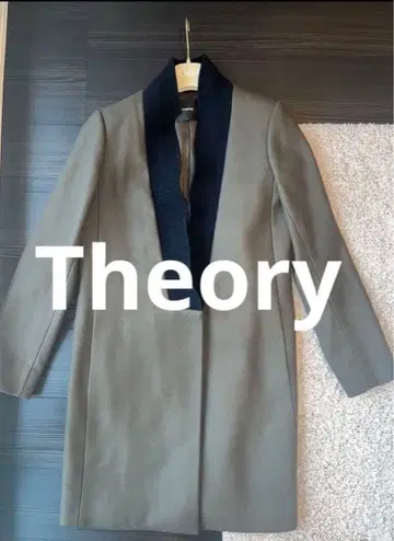 새상품급! Theory (띠어리) 체스터 코트/카키