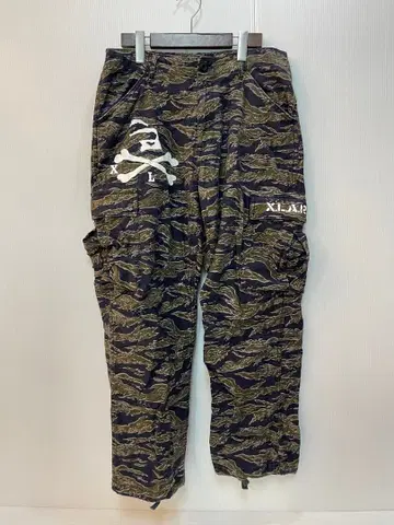 XLARGE 카고 팬츠 카모플라쥬 카모 무늬 로고 타이거 카모 32인치