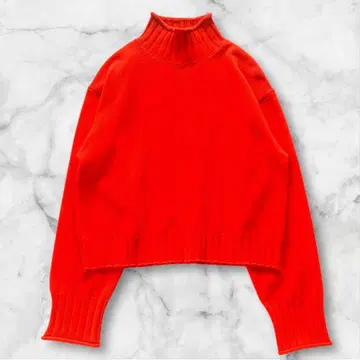 [ 2024AW ] 신존 울 하이넥 니트 울 100% 레드 새상품급