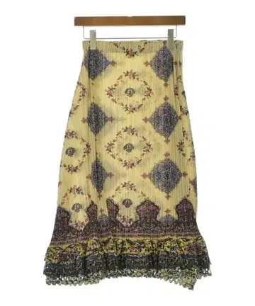 ISSEY MIYAKE FETE 롱 맥시 길이 스커트 여성용