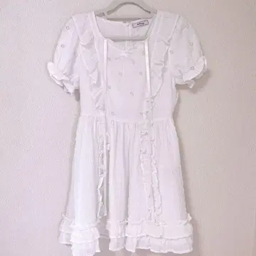 AnkRouge 드림이후리후리 원피스 화이트