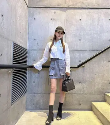 [ 인스타그래머 스즈키 아미 씨 프로듀스 ] 오픈토 니트 삭스 부츠 블랙