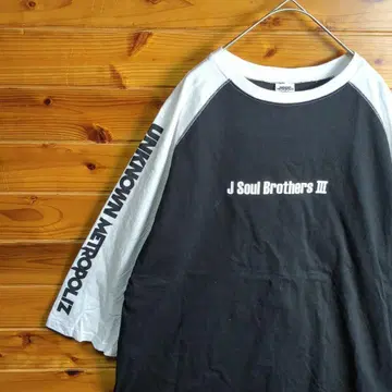 3대 J SOUL BROTHERS 긴팔 T셔츠 래글런 소매 7부 소매 M