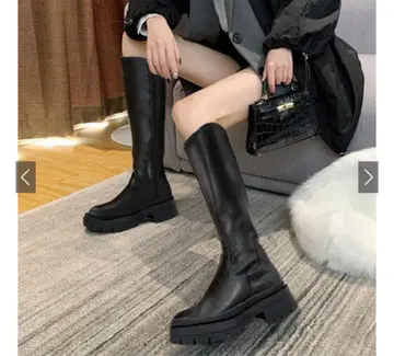GRL 탱크 밑창 롱 부츠
