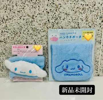 [ 새상품 ] Sanrio 산리오 카페 슬리브 손수건 파우치 시나몬 롤