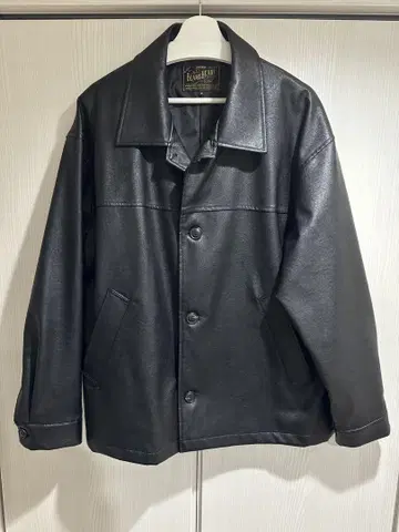 BEAMS HEART 블랙 가죽 자켓 M