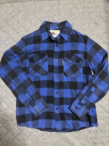 blueblue Fruit of the Loom 파랑블랙 체크 셔츠