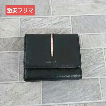 폴 스미스 블랙 3단 폴더형 지갑 가마구치