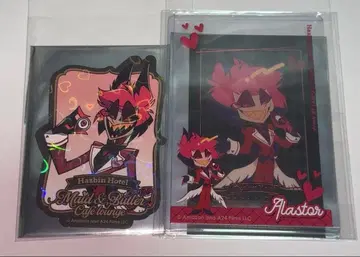 해즈빈 호텔 애니카페 데코 케이스 금박 카드 스티커 알래스터