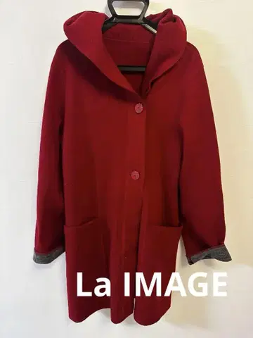 La IMAGE 라이마쥬 코트 빨간색 리버서블