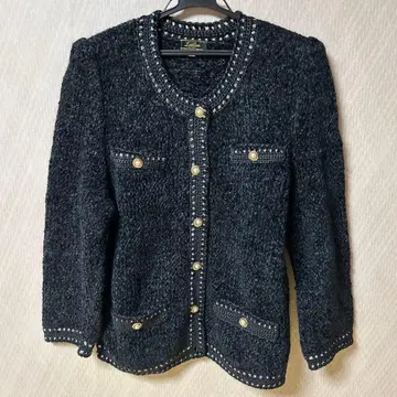 Leilian 블랙 가디건 13+호