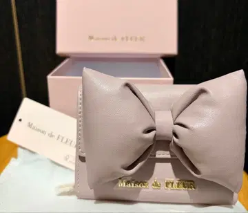 메종 드 플뢰르 리본 지갑 라벤더