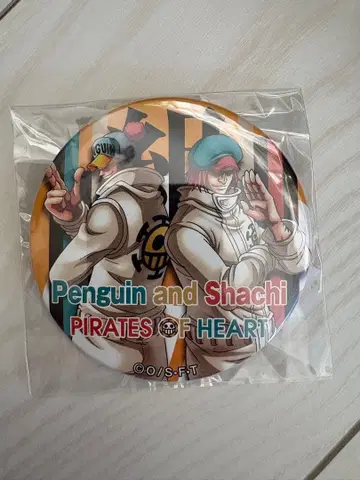 ONE PIECE 펭귄 범고래 캔뱃지 새상품