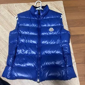 MONCLER 퀼팅 다운 베스트 사이즈 2 파랑
