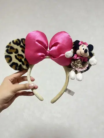 미니 레오파드 무늬 머리띠