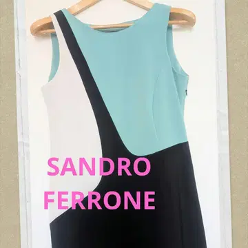 SANDRO FERRONE 이탈리아제 비대칭 무릎 기장 원피스